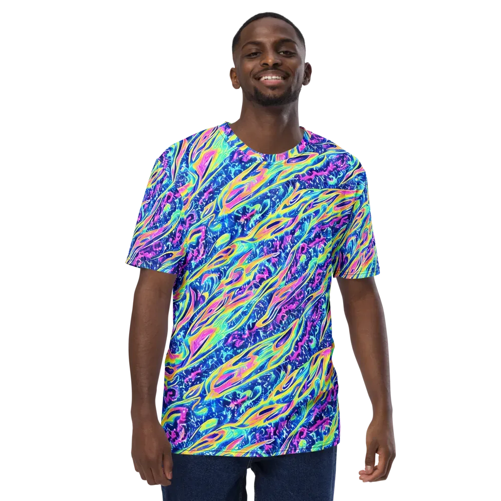 Luminous Rapids on Men's Crew Neck T-Shirt — Front