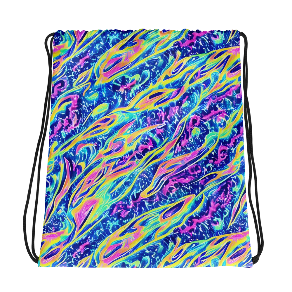 Luminous Rapids on Drawstring Bag — Photo