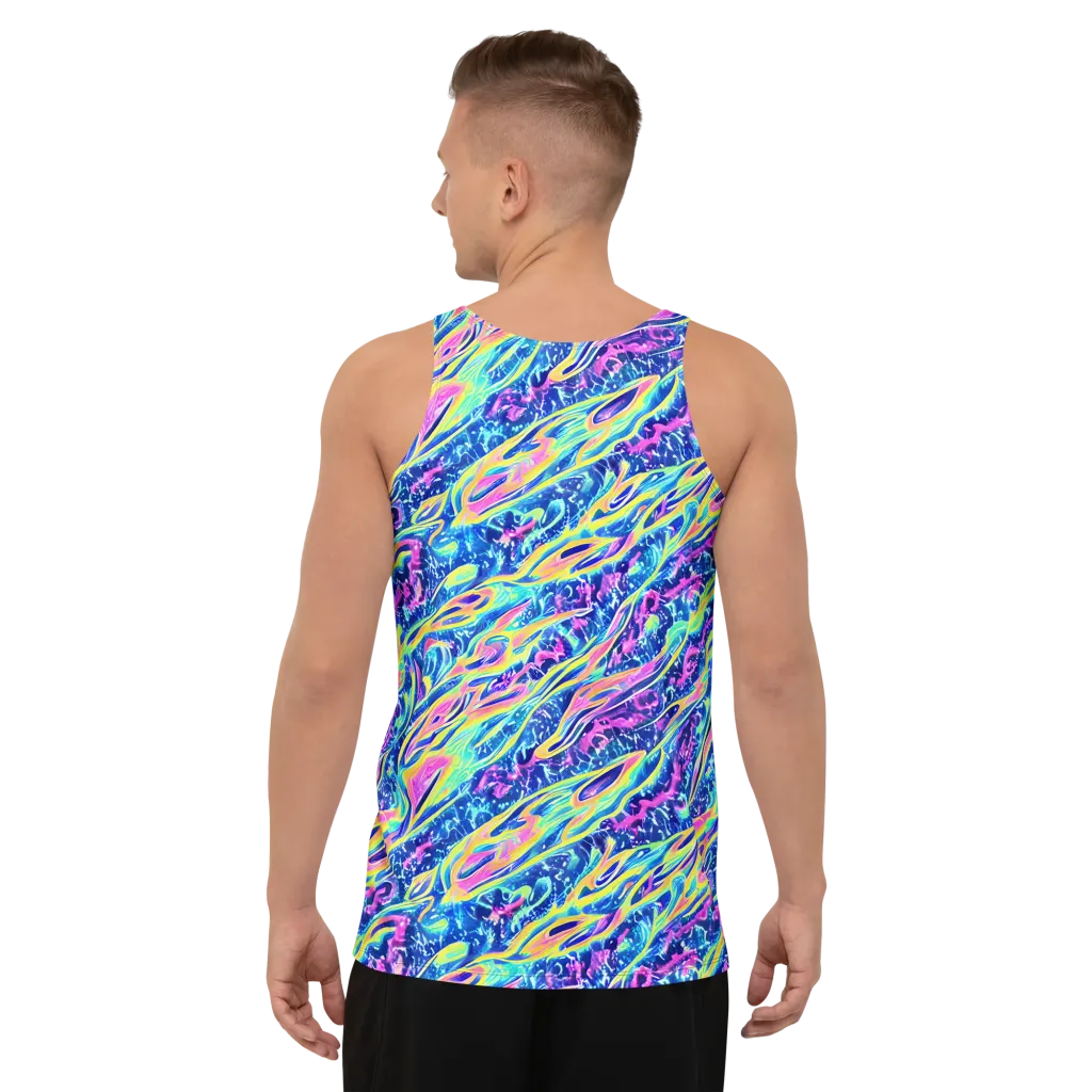 Luminous Rapids on Men's Tank Top — Back