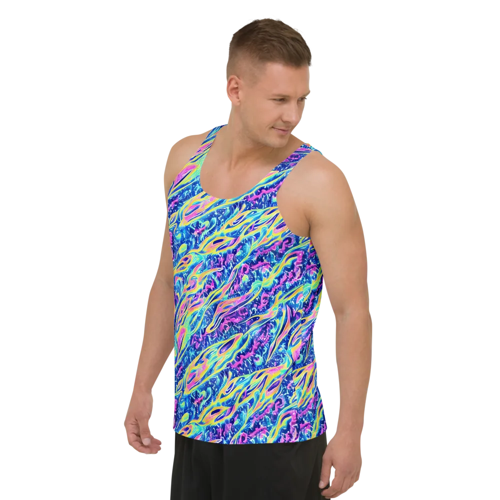 Luminous Rapids on Men's Tank Top — Left Front