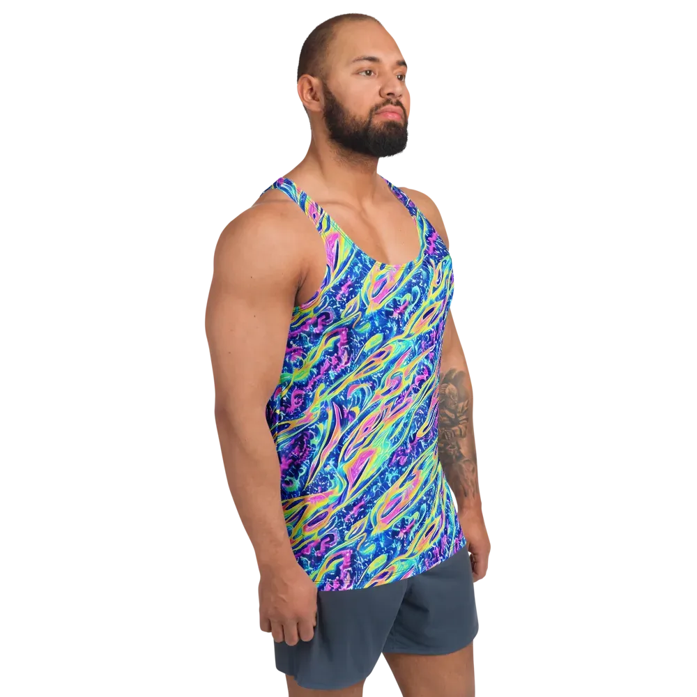 Luminous Rapids on Men's Tank Top — Right Front