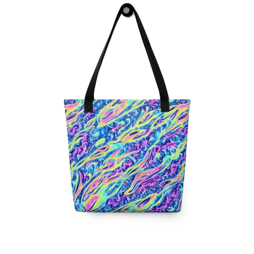 Luminous Rapids on a Tote Bag