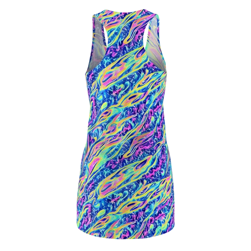 Luminous Rapids on Racerback Dress — Back