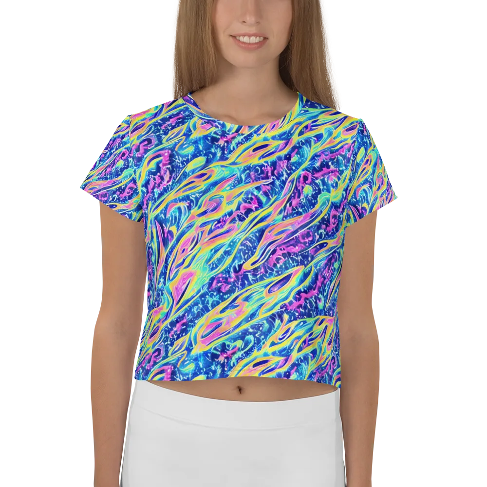 Luminous Rapids on Crop Tee — Front