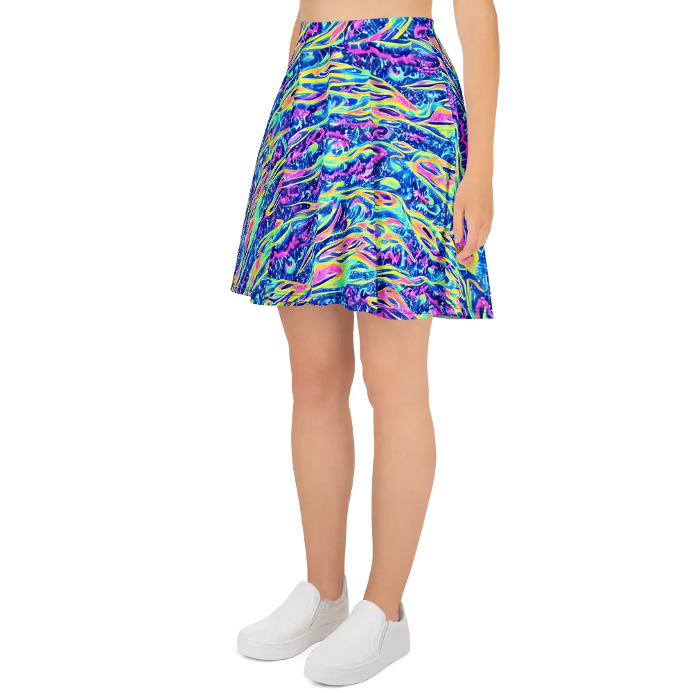 Luminous Rapids on Skater Skirt — Left