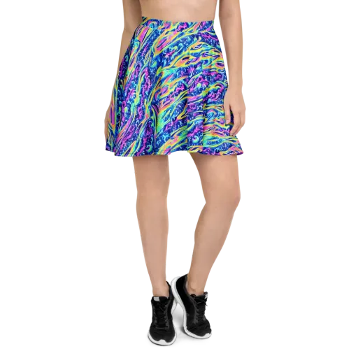 Luminous Rapids on a Skater Skirt