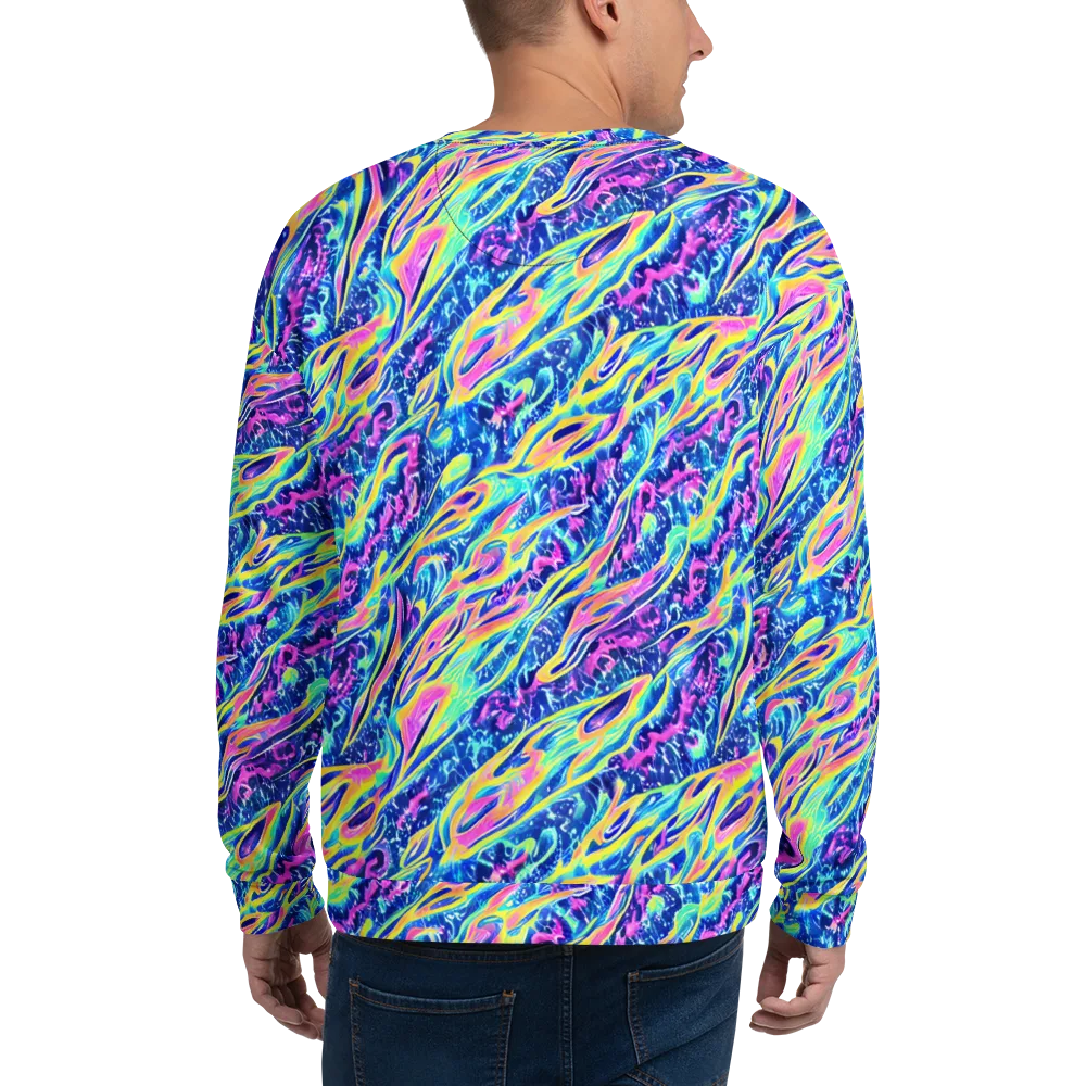 Luminous Rapids on Sweatshirt — Back