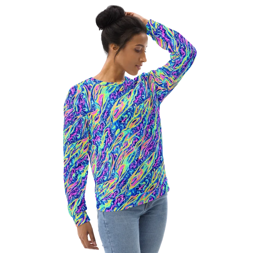 Luminous Rapids on Sweatshirt — Right Front