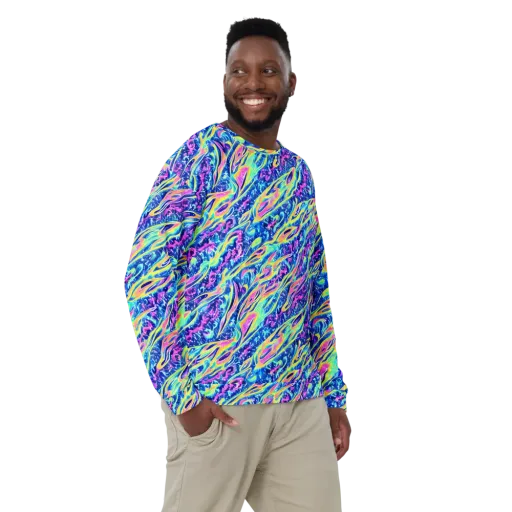 Luminous Rapids on a Sweatshirt