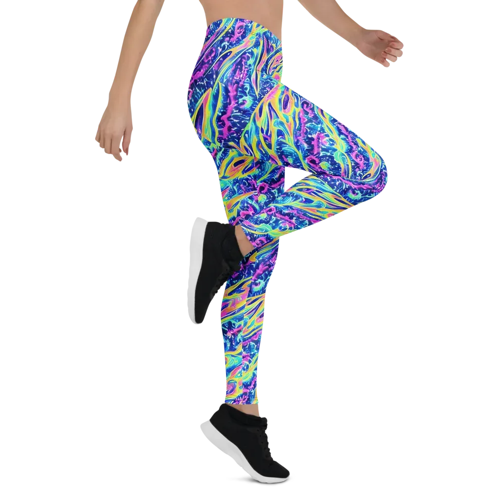 Luminous Rapids on Leggings — Right