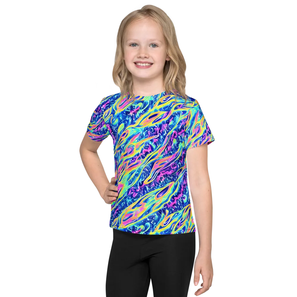 Luminous Rapids on Kids Crew Neck T-Shirt — Front