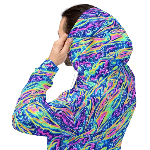 Luminous Rapids on a Hoodie