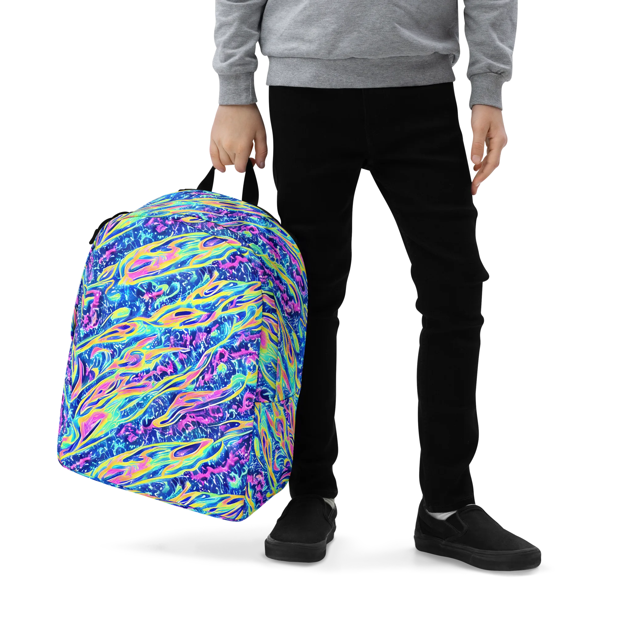 Luminous Rapids on Minimalist Backpack — Zoomed-in