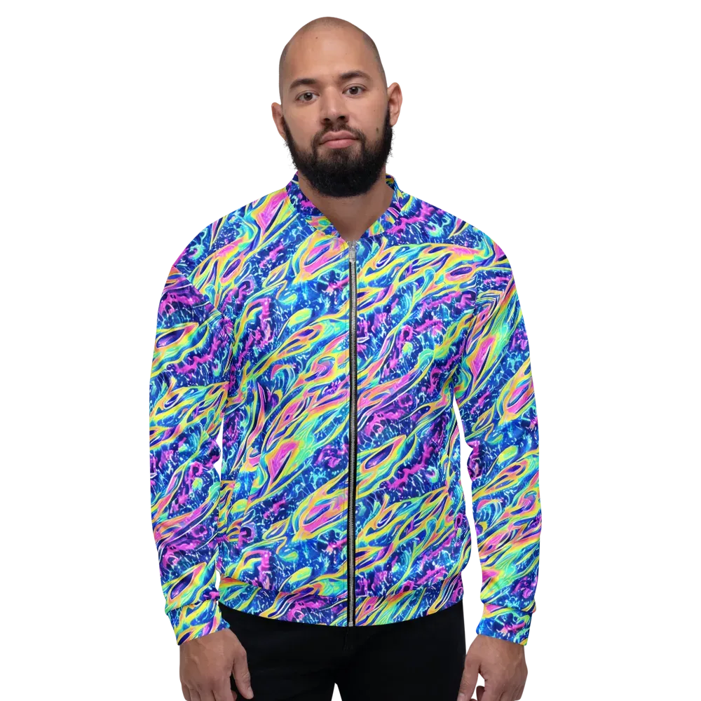 Luminous Rapids on Bomber Jacket — Front