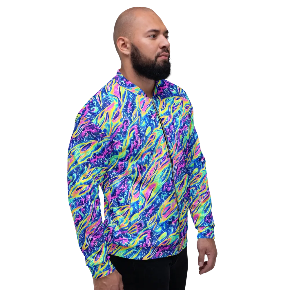 Luminous Rapids on Bomber Jacket — Right