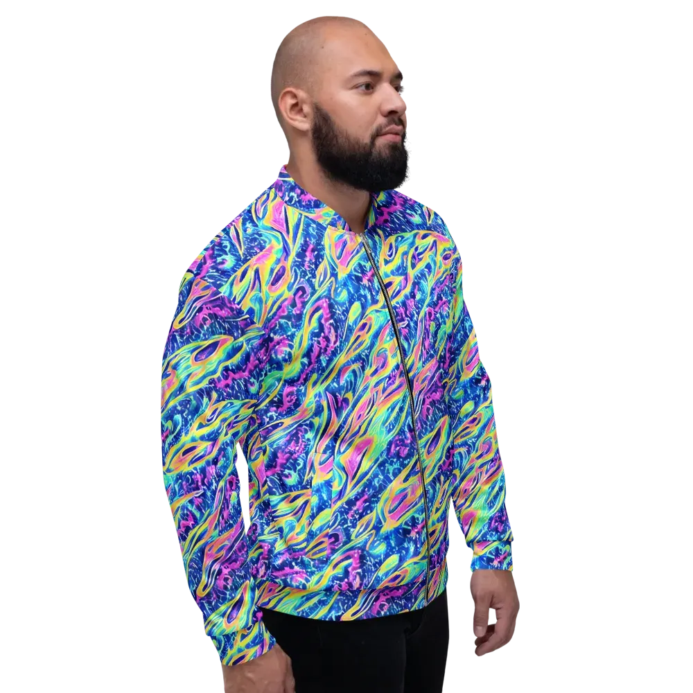 Luminous Rapids on Bomber Jacket — Right