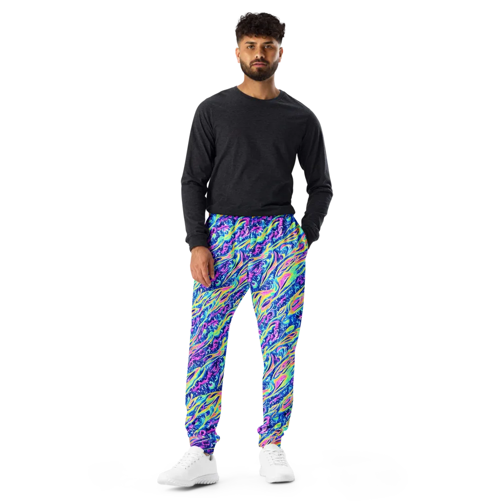 Luminous Rapids on Men's Joggers — Front