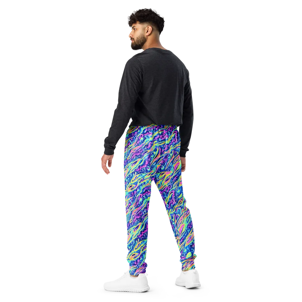 Luminous Rapids on Men's Joggers — Back