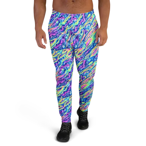Luminous Rapids on a Men's Joggers