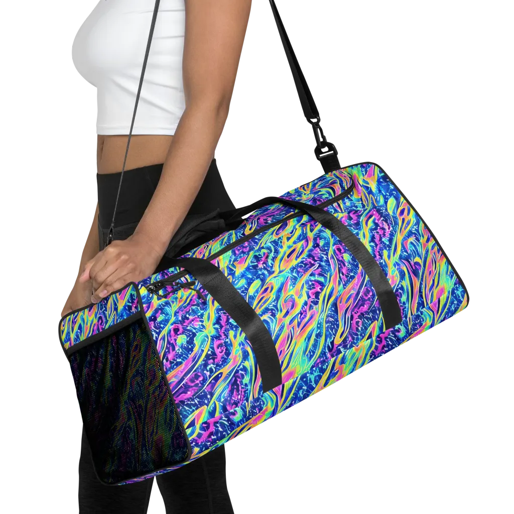 Luminous Rapids on Duffle Bag — Front