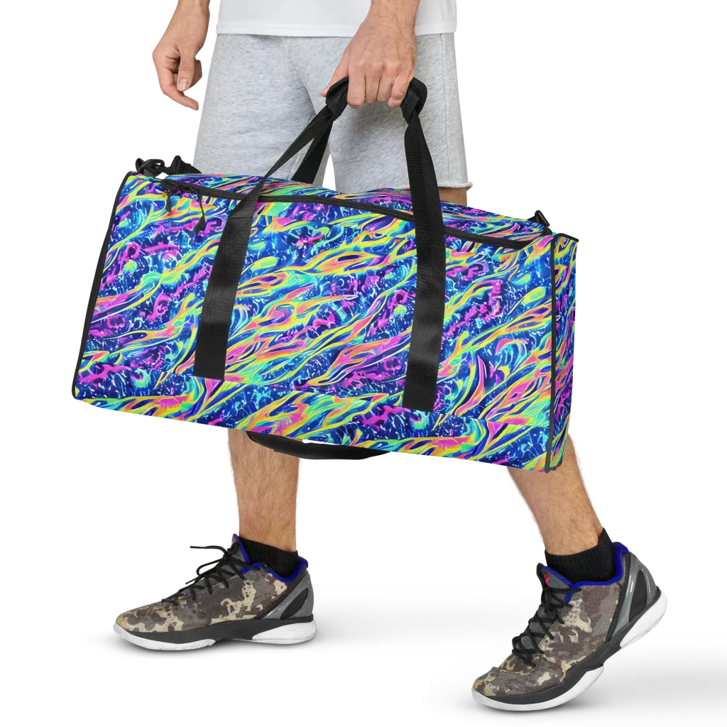 Luminous Rapids on Duffle Bag — Front