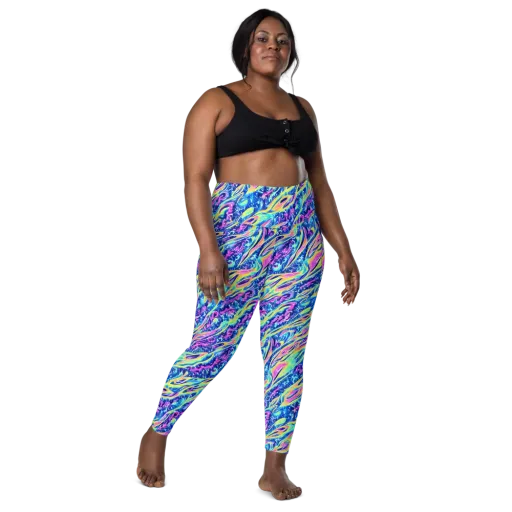 Luminous Rapids on a Leggings with Pockets