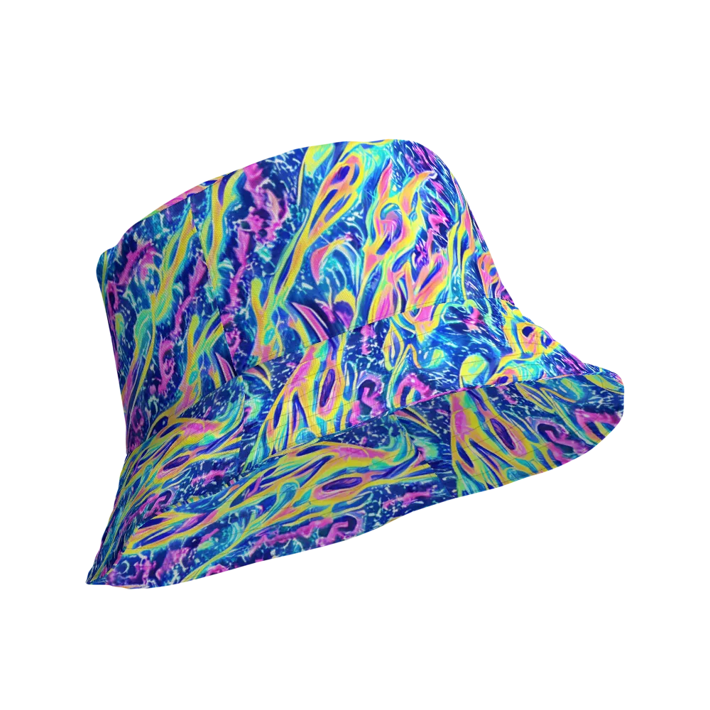 Luminous Rapids on Reversible Bucket Hat — Product details Outside