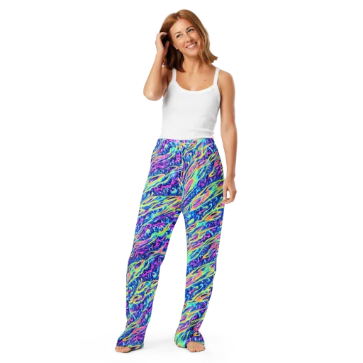 Luminous Rapids on a Women's Pajama Pants