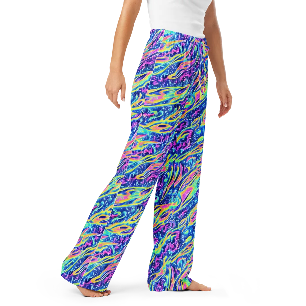 Luminous Rapids on Women's Pajama Pants — Right Front