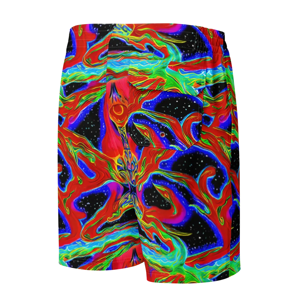 Galactic Torrent on Men's Board Shorts — Back