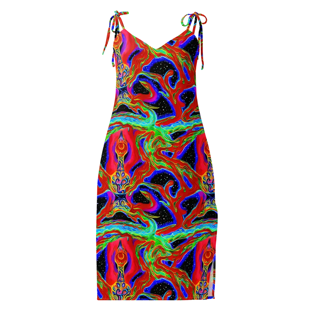 Galactic Torrent on Slip Dress — Front