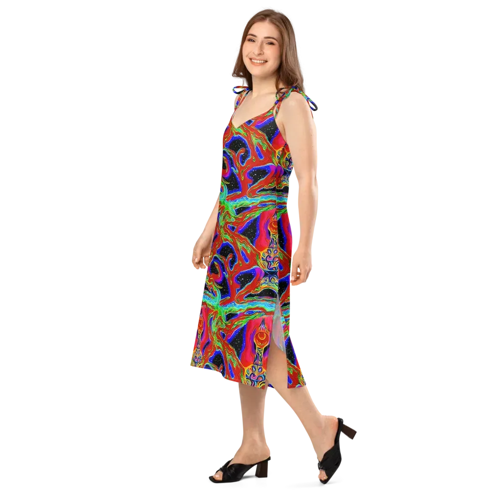 Galactic Torrent on Slip Dress — Left Front