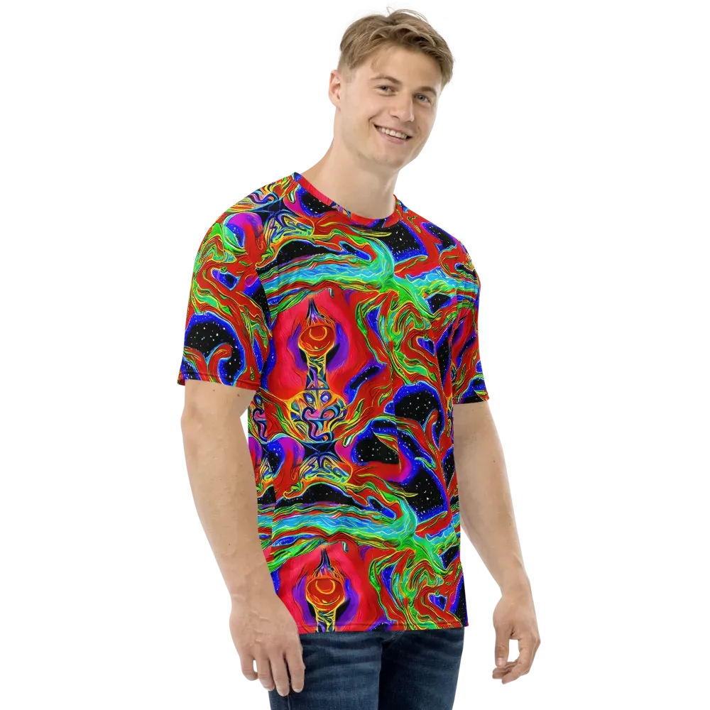 Galactic Torrent on Men's Crew Neck T-Shirt — Right
