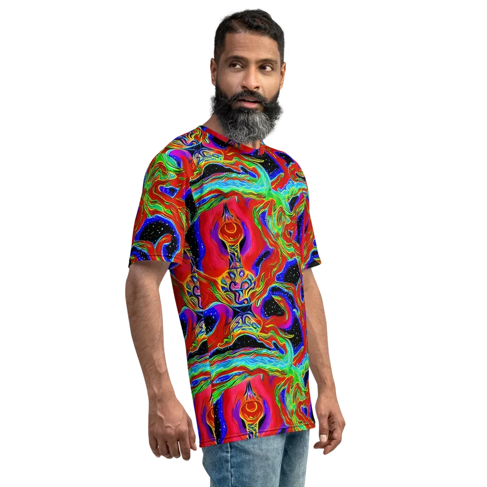 Galactic Torrent on Men's Crew Neck T-Shirt — Right