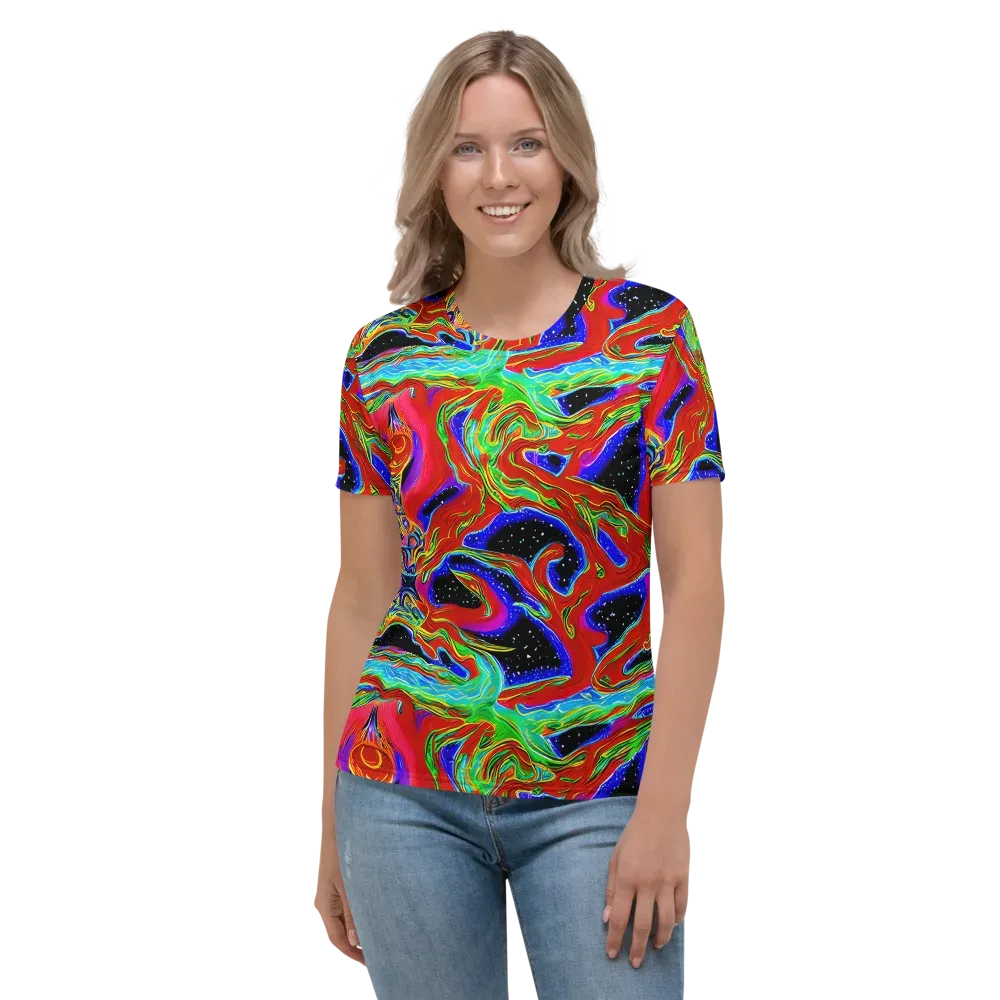 Galactic Torrent on Women's Crew Neck T-Shirt — Front