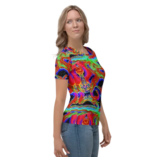 Galactic Torrent on a Women's Crew Neck T-Shirt