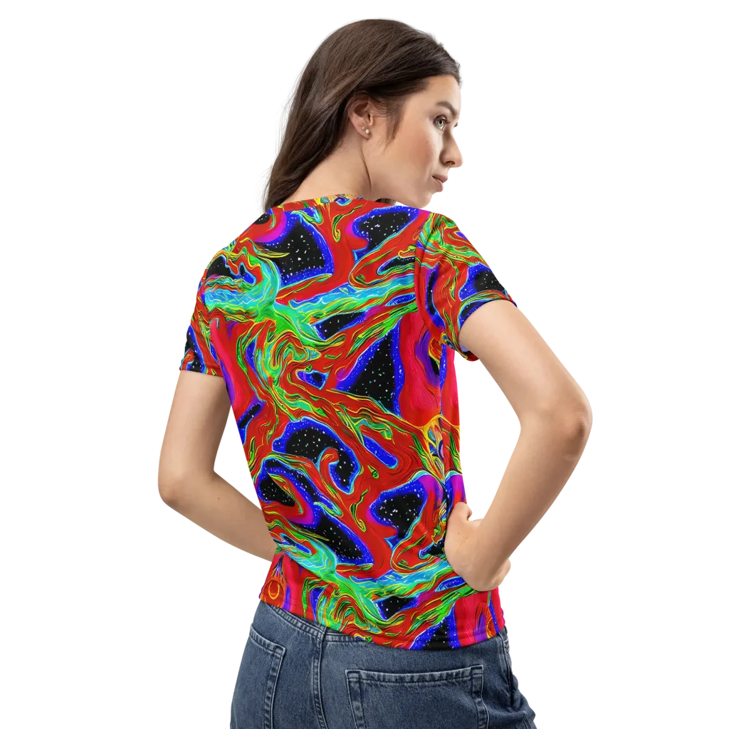 Galactic Torrent on Women's Crew Neck T-Shirt — Back
