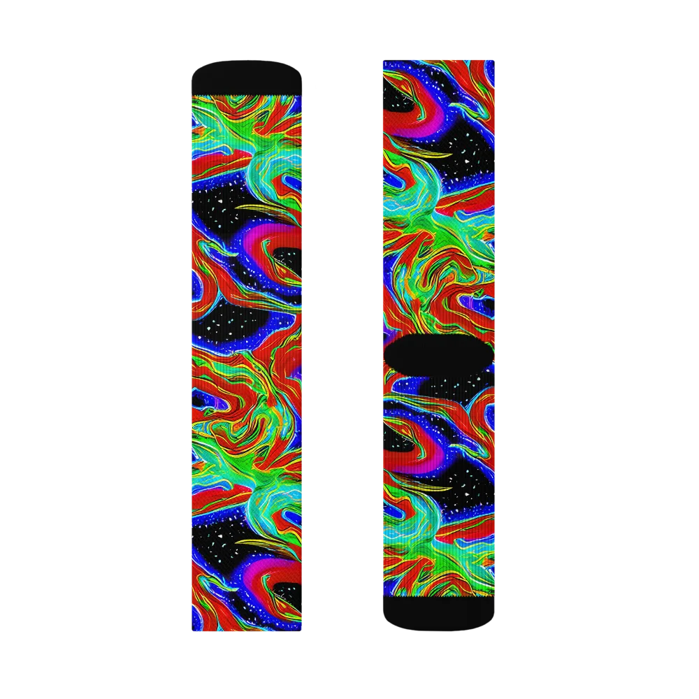 Galactic Torrent on Socks — Left Sock