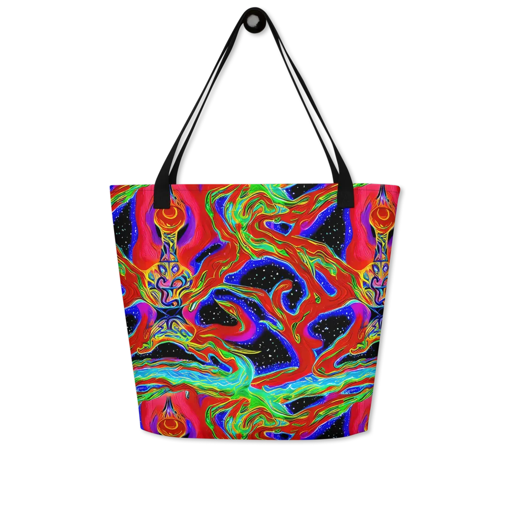 Galactic Torrent on Large Tote Bag W/ Pocket — Front