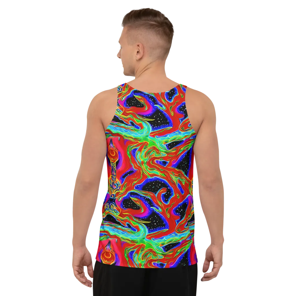 Galactic Torrent on Men's Tank Top — Back
