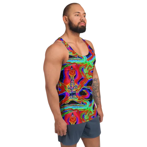 Galactic Torrent on a Men's Tank Top