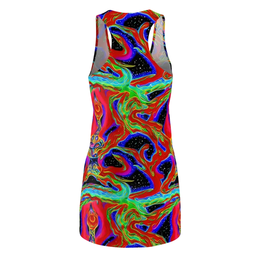 Galactic Torrent on Racerback Dress — Back