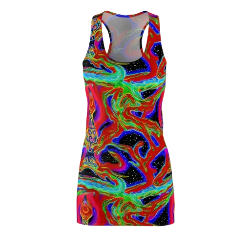 Galactic Torrent on a Racerback Dress
