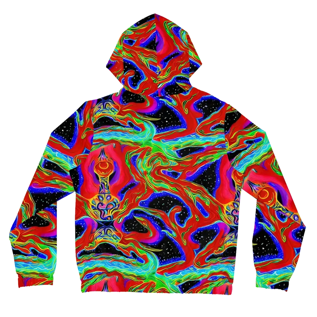 Galactic Torrent on Women's Full-Zip Hoodie — Back