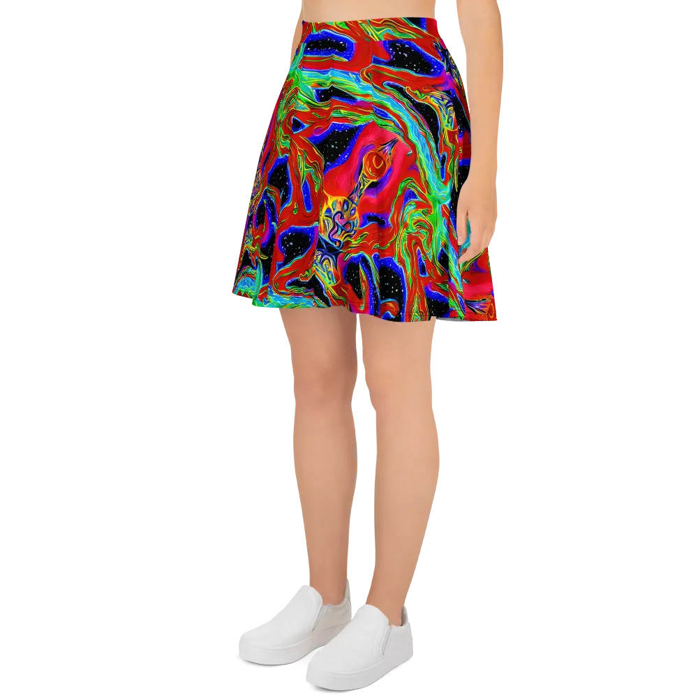 Galactic Torrent on Skater Skirt — Left