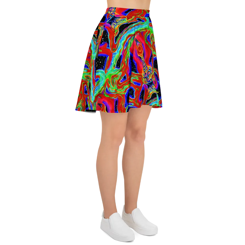 Galactic Torrent on Skater Skirt — Right
