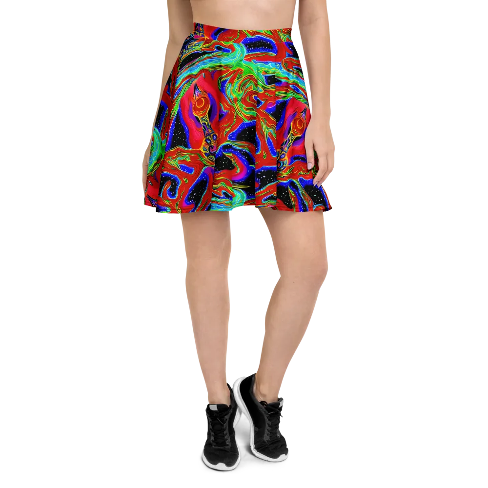 Galactic Torrent on Skater Skirt — Front