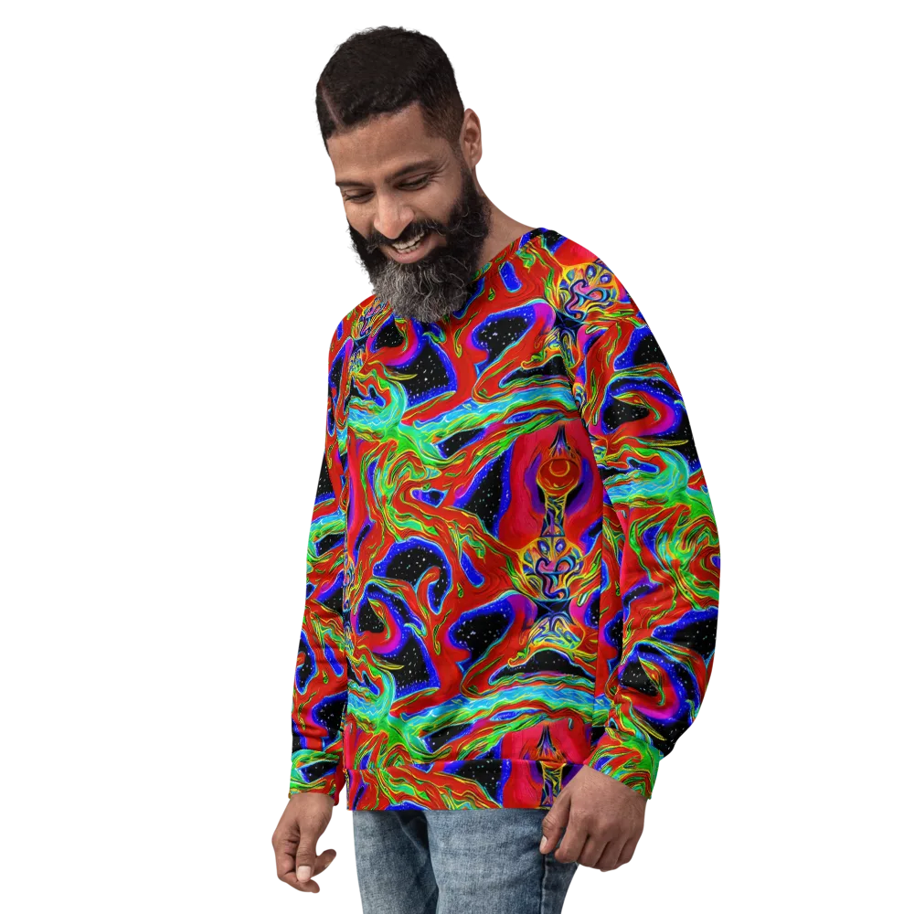 Galactic Torrent on Sweatshirt — Left Front
