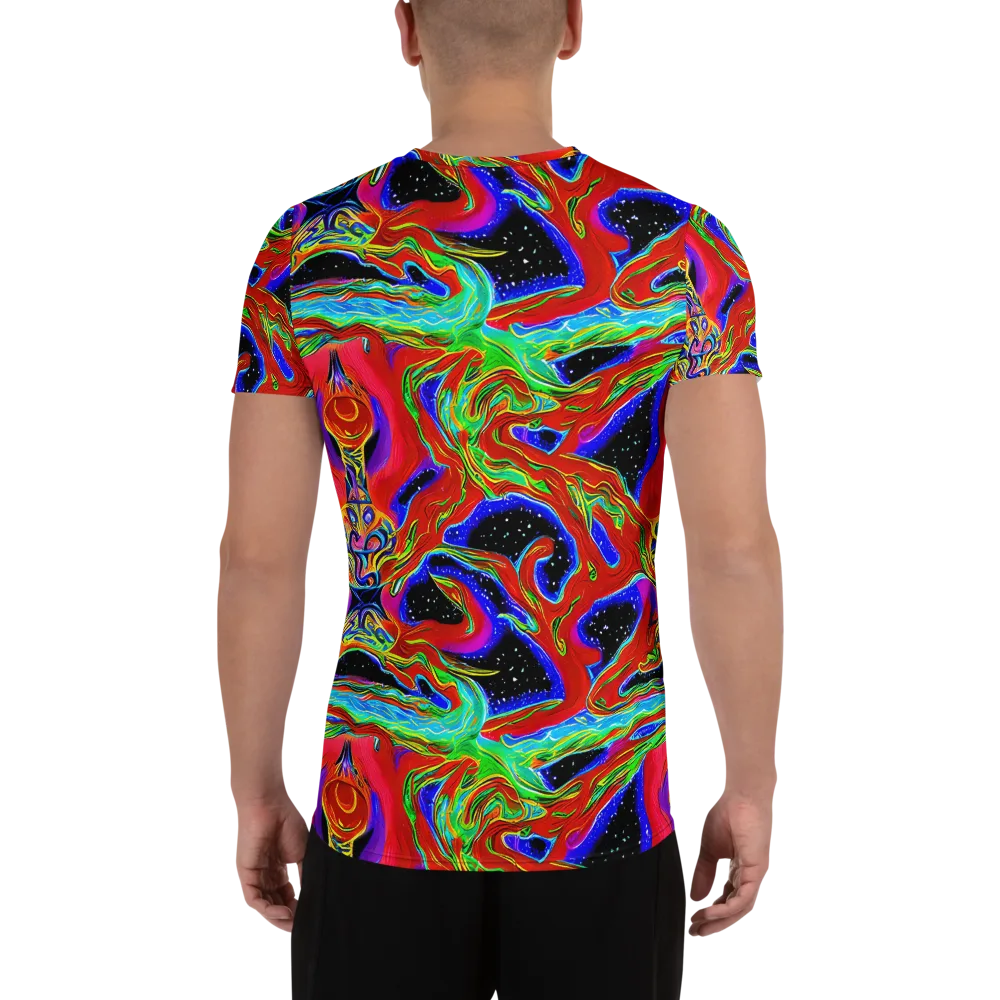 Galactic Torrent on Men's Athletic T-Shirt — Back