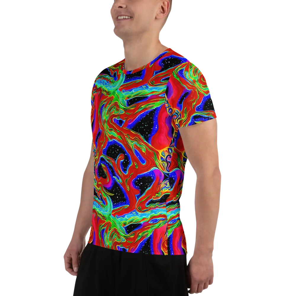Galactic Torrent on Men's Athletic T-Shirt — Left